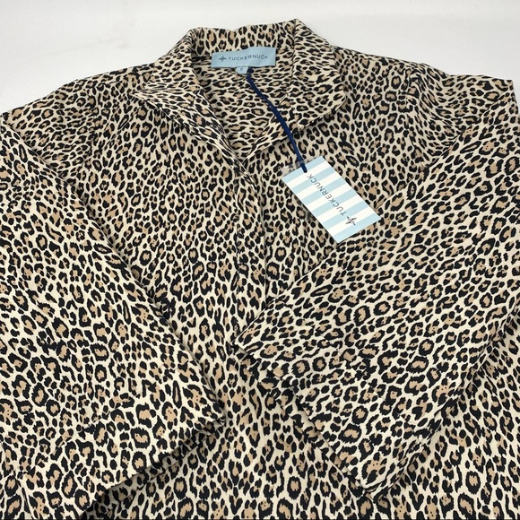 Tuckernuck new Leopard Megan taffeta dress size small - Picture 4 of 11